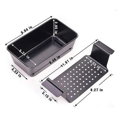 Kitchen gadget non-stick draining bakeware meatloaf loaf pan