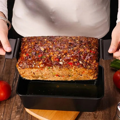 Kitchen gadget non-stick draining bakeware meatloaf loaf pan