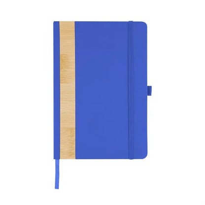 Recycled PU And Bamboo Accent Journal with Pen Loop