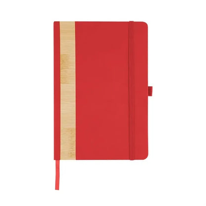 Recycled PU And Bamboo Accent Journal with Pen Loop