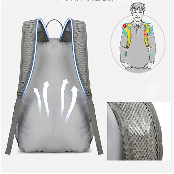Foldable Ultralight Nylon Travel Backpack