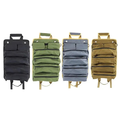 Roll-Up Tool Organizer Bag with Multiple Pockets