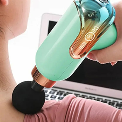 Rechargeable Mini Massage Gun with Display