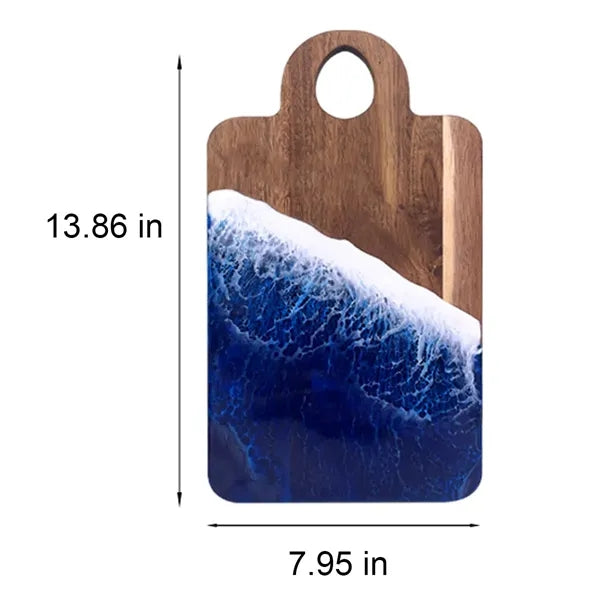 Wave Resin Splicing Acacia Wood Cutting Board