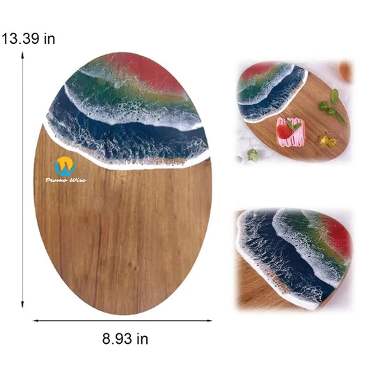 Natural Surf Resin Acacia Cutting Board