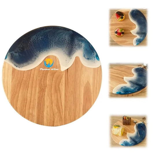 Round Environmentally Friendly Wave Resin Cutting Board