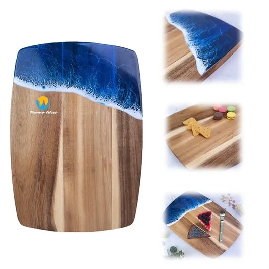 Rectangular Natural Resin Wave Cutting Board