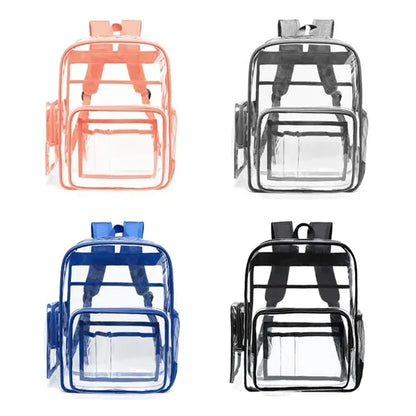 30L Clear PVC Backpack with Reinforced Straps