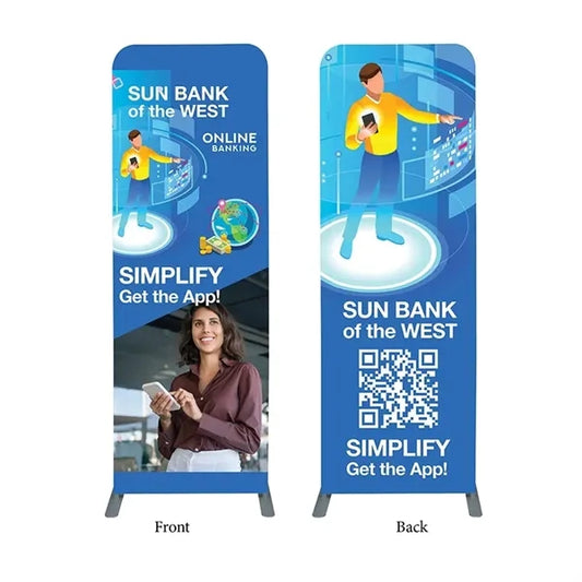 DisplaySplash Double Sided Fabric Floor Banner - 31  1/2"...