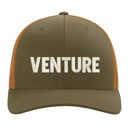 Richardson Mesh Snapback Hat w/Leather Patch or Embroidery