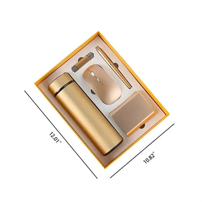 Business Gift Set Bottle Wireless Mouse Pen USB Drive