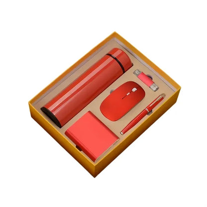 Business Gift Set Bottle Wireless Mouse Pen USB Drive