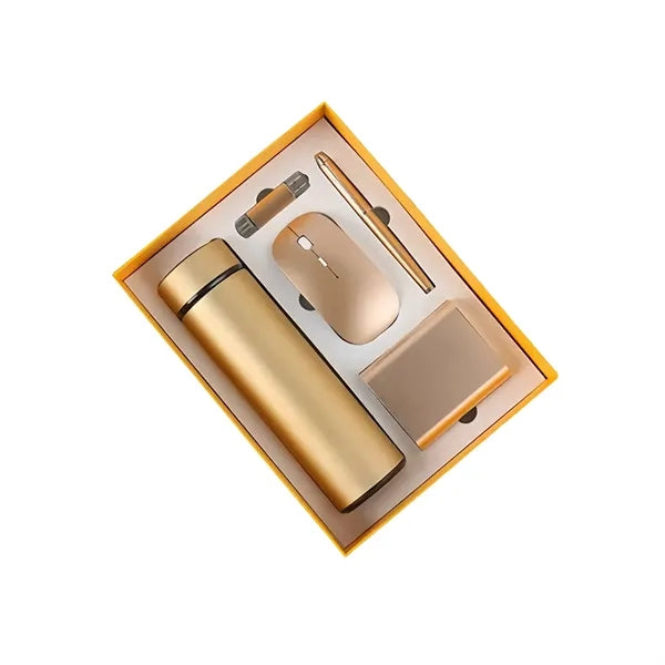 Business Gift Set Bottle Wireless Mouse Pen USB Drive