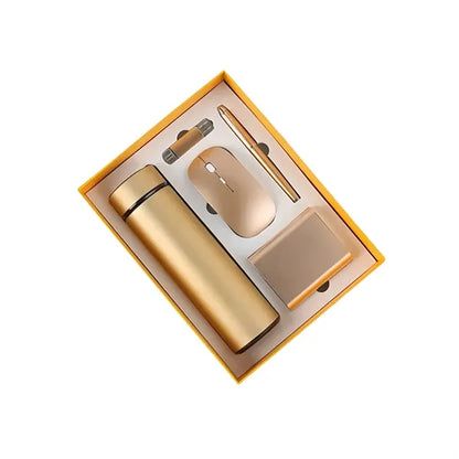 Business Gift Set Bottle Wireless Mouse Pen USB Drive