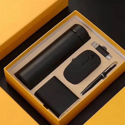 Business Gift Set Bottle Wireless Mouse Pen USB Drive