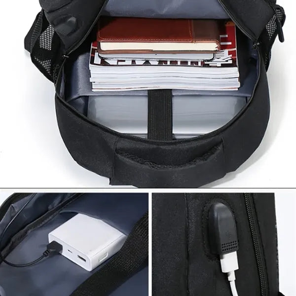 25L Durable Commuter Backpack with USB Charging Port