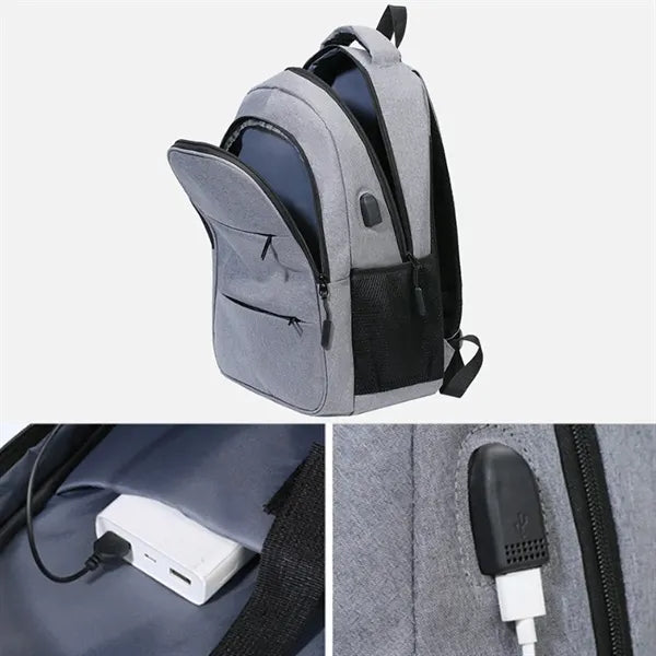 20L Travel & Commuter Backpack with USB Charging Port