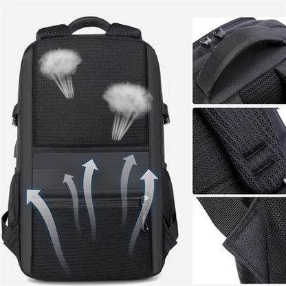 20L Modern Business & Travel Laptop Backpack with USB Port