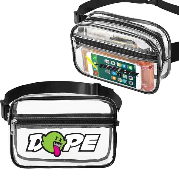 2 Pocket Clear Fanny Pack