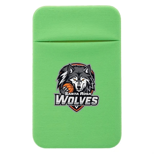Knit Fabric Stick-On Phone Wallet