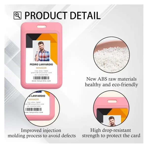 ID Badge Holder with Double Sided Windows