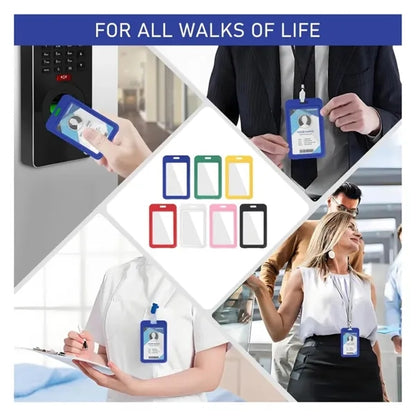 ID Badge Holder with Double Sided Windows