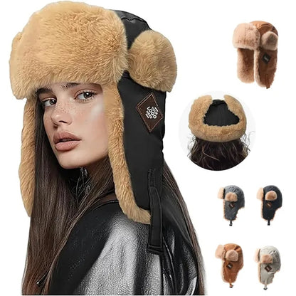 PU Leather Hunting Cap & Trapper Hat