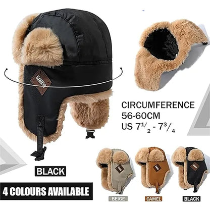 PU Leather Hunting Cap & Trapper Hat