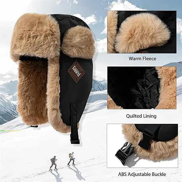 PU Leather Hunting Cap & Trapper Hat