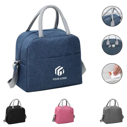 Large capacity picnic work insulated lunch cooler tote bag