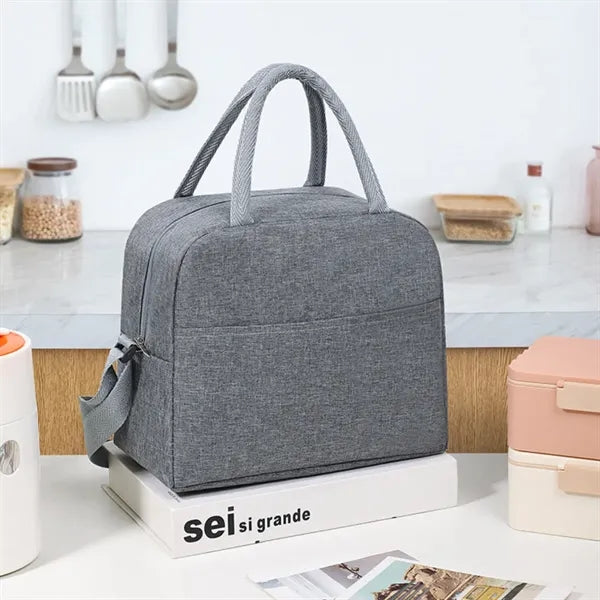 Large capacity picnic work insulated lunch cooler tote bag