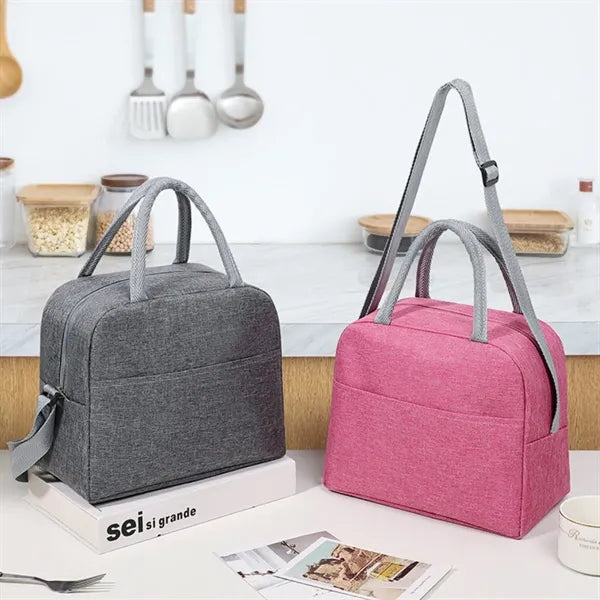 Large capacity picnic work insulated lunch cooler tote bag