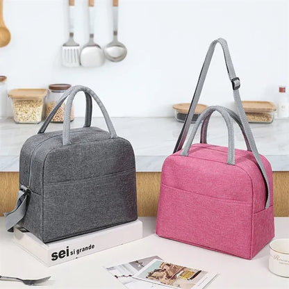 Large capacity picnic work insulated lunch cooler tote bag