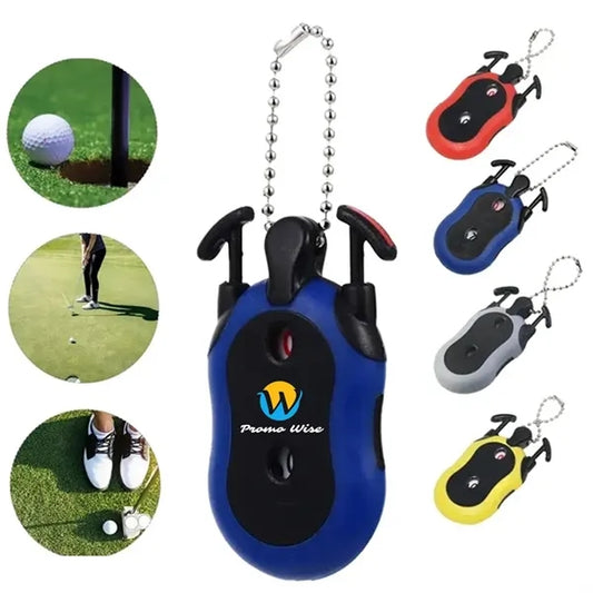 Portable Dual-Player Golf Stroke Counter with 2 Clickers