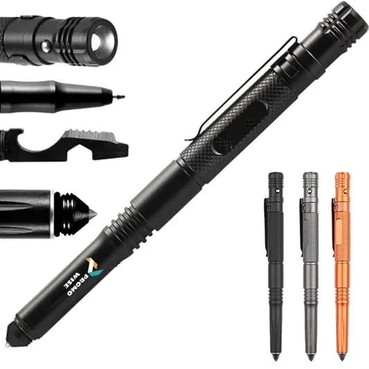6-in-1 Multifunctional Self-Defense Tactical Pen with Torch
