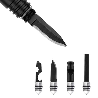 6-in-1 Multifunctional Self-Defense Tactical Pen with Torch