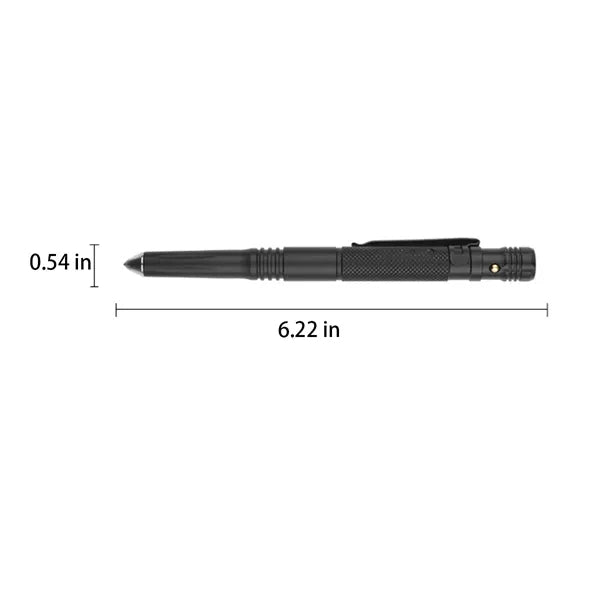 6-in-1 Multifunctional Self-Defense Tactical Pen with Torch