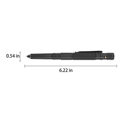6-in-1 Multifunctional Self-Defense Tactical Pen with Torch