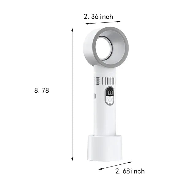 Outdoor office gift portable cool air handheld bladeless fan