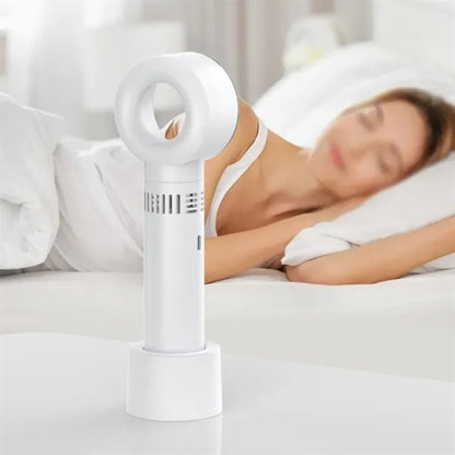 Outdoor office gift portable cool air handheld bladeless fan