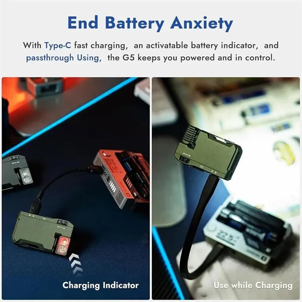 Rechargeable outdoor emergency 400 lumens EDC  flashlight