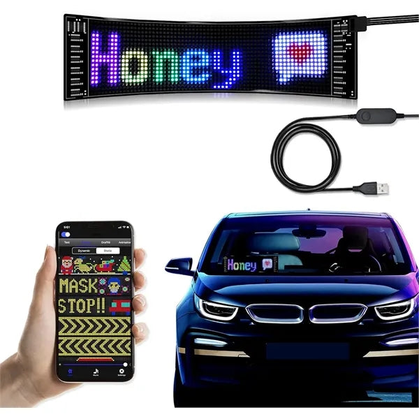 Scrolling Programmable LED Car Sign
