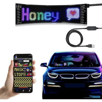 Scrolling Programmable LED Car Sign