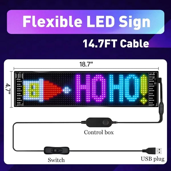 Scrolling Programmable LED Car Sign