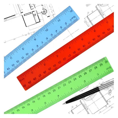 Color Transparent Plastic Rulers