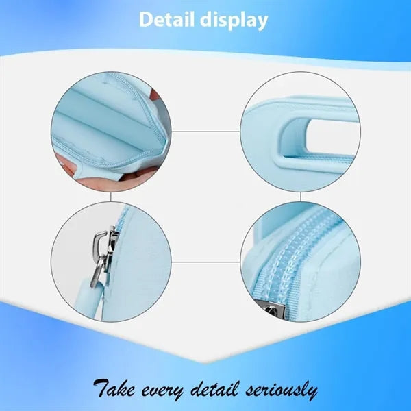 Travel portable waterproof silicone cosmetic toiletry bag