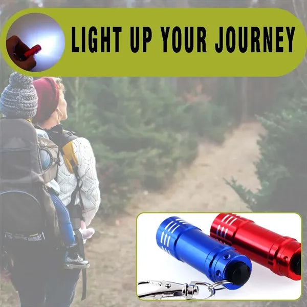 Camping hiking outdoor portable keychain mini flashlight