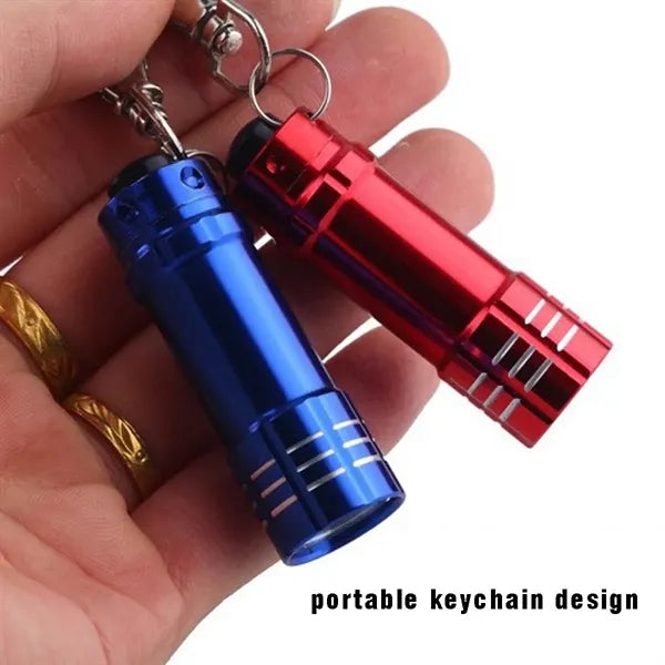 Camping hiking outdoor portable keychain mini flashlight