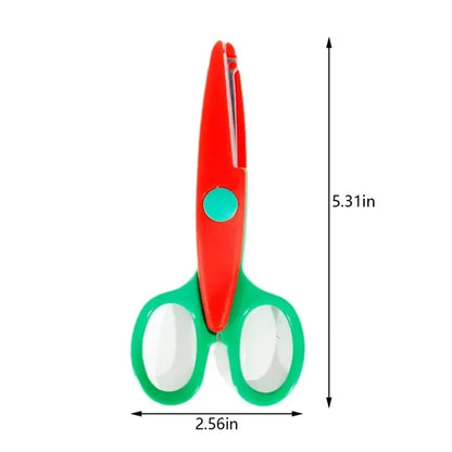School kids adults safety decorative edge craft scissors