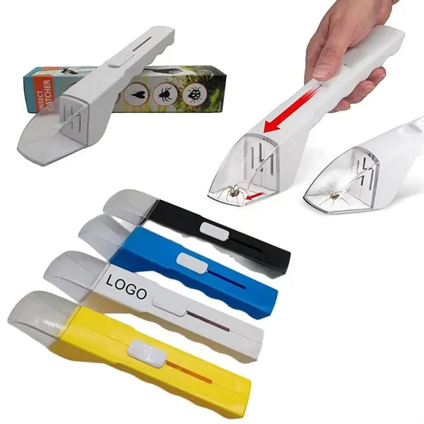 11'' Contactless Plastic Handheld Insect Catcher w/Latch
